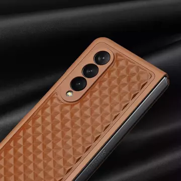 Dux Ducis Venice etui Samsung Galaxy Z Fold 4 skórzany pokrowiec brązowe