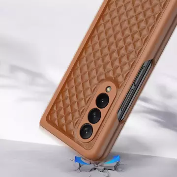 Dux Ducis Venice etui Samsung Galaxy Z Fold 4 skórzany pokrowiec brązowe