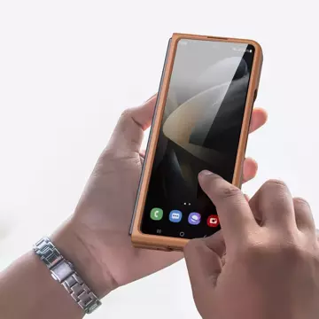 Dux Ducis Venice etui Samsung Galaxy Z Fold 4 skórzany pokrowiec brązowe