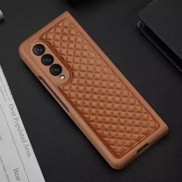 Dux Ducis Venice etui Samsung Galaxy Z Fold 4 skórzany pokrowiec brązowe