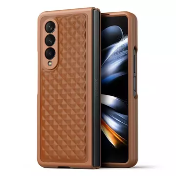 Dux Ducis Venice etui Samsung Galaxy Z Fold 4 skórzany pokrowiec brązowe