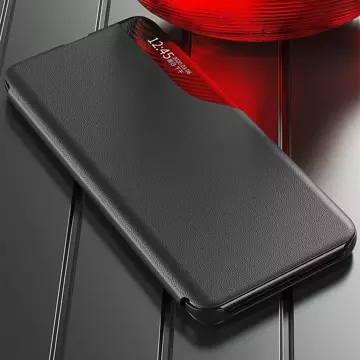 Eco Leather View Case elegancki futerał etui z klapką i funkcją podstawki Samsung Galaxy S22 Ultra niebieski