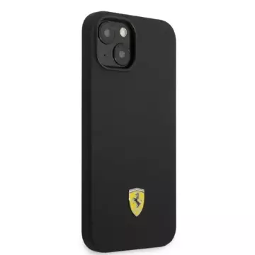 Eti na telefon Ferrari FEHMSIP14MBK do Apple iPhone 14 Plus 6,7" czarny/black hardcase Silicone Metal Logo Magsafe