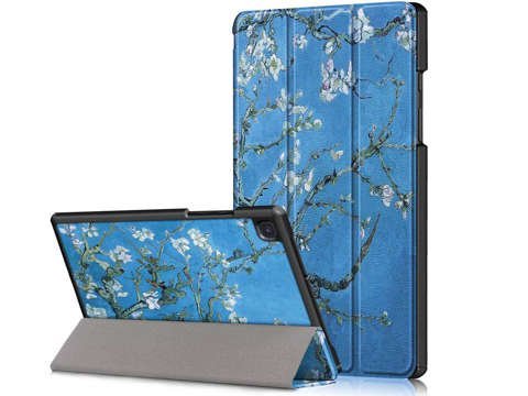 Etui Alogy Book Cover do Galaxy Tab Tab A7 10.4 T500/T505 Kwitnący migdałowiec + Folia + Rysik