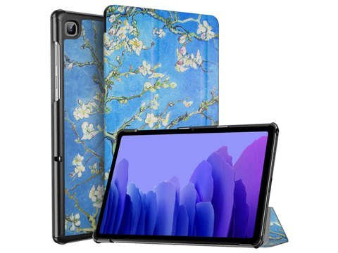 Etui Alogy Book Cover do Galaxy Tab Tab A7 10.4 T500/T505 Kwitnący migdałowiec + Szkło