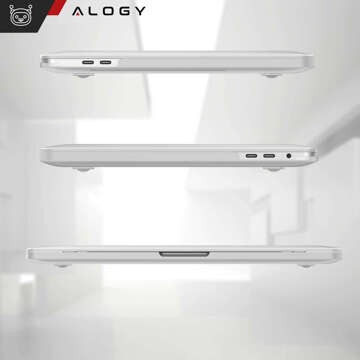 Etui Alogy Hard Case do Apple MacBook Air 13 2021 2020 M1 2019 2018 A2337 A2179 A1932 Przezroczyste