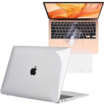 Etui Alogy Hard Case do Apple MacBook Air 13 M1 2021 Przezroczyste + Nakładka na klawiaturę