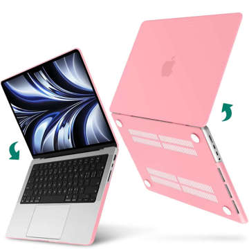 Etui Alogy Hard Case do Apple Macbook Pro 16 2021 A2485 Matowy Różowy