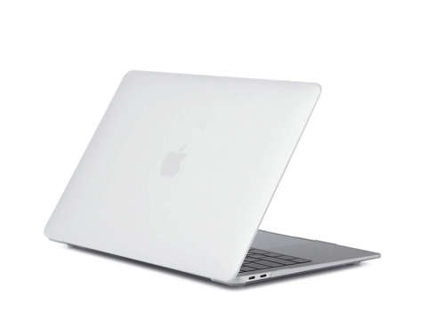 Etui Alogy Hard Case mat do Apple MacBook Air 13 M1 2021 Biały + Folia na ekran + Nakładka na klawiaturę