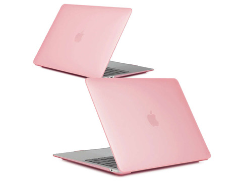 Etui Alogy Hard Case mat do Apple MacBook Air 13 M1 2021 Różowy + Nakładka na klawiaturę