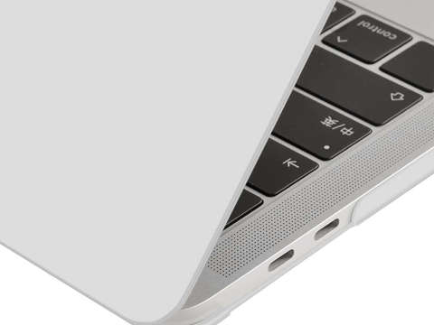 Etui Alogy Hard Case mat do Apple MacBook Pro 13 M1 2021 Biały + Folia + Nakładka na klawiaturę