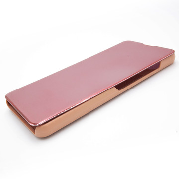 Etui Alogy Smart Clear View Cover z klapką do Samsung Galaxy A22 5G Różowe + Szkło