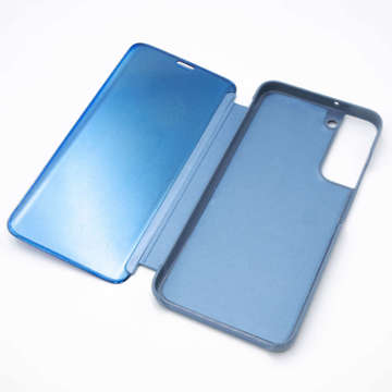 Etui Alogy Smart Clear View Cover z klapką do Samsung Galaxy S22 Plus Niebieskie + Szkło