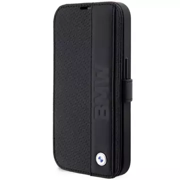 Etui BMW BMBKP14L22RDPK do Apple iPhone 14 Pro 6,1" bookcase Leather Textured&Stripe