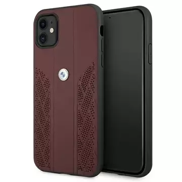 Etui BMW BMHCN61RSPPR do Apple iPhone 11/ Xr hardcase Leather Curve Perforate