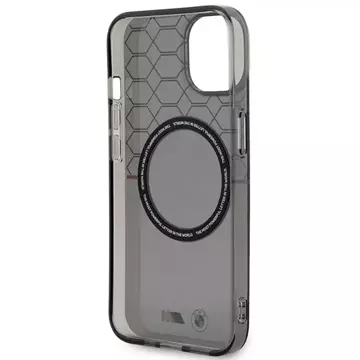 Etui BMW BMHMP14SHGPK do iPhone 14 6.1" szary/grey Pattern MagSafe