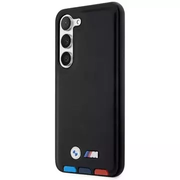 Etui BMW do Samsung Galaxy S23 Leather Stamp Tricolor czarny