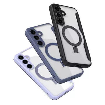 Etui Dux Ducis Skin X Pro z magnetycznym ringiem / podstawką do Samsung S24+ - niebieskie