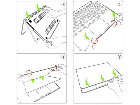 Etui Futerał Neopren + Hard Case MacBooka Air 13 Czarny