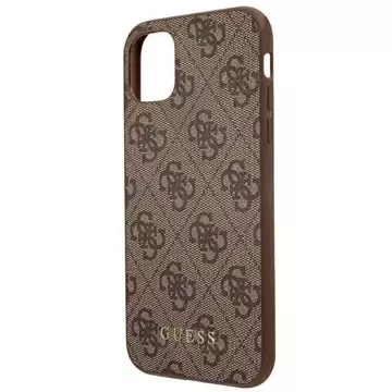 Etui Guess GUHCN61G4GFBR do iPhone 11 6,1" hard case 4G Metal Gold Logo