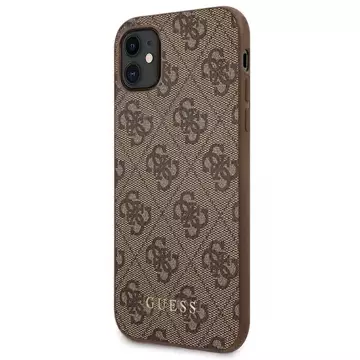 Etui Guess GUHCN61G4GFBR do iPhone 11 6,1" hard case 4G Metal Gold Logo