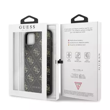 Etui Guess GUHCN654GGPBK do iPhone 11 Pro Max hard case 4G Double Layer Glitter