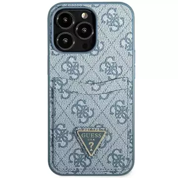 Etui Guess GUHCP13LP4TPB do iPhone 13 Pro / 13 6,1" hardcase 4G Triangle Logo Cardslot