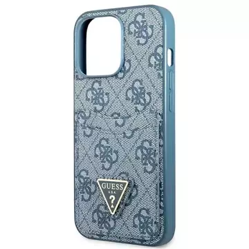 Etui Guess GUHCP13LP4TPB do iPhone 13 Pro / 13 6,1" hardcase 4G Triangle Logo Cardslot