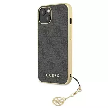 Etui Guess GUHCP13MGF4GGR do Apple iPhone 13 6,1" szary/grey hardcase 4G Charms Collection