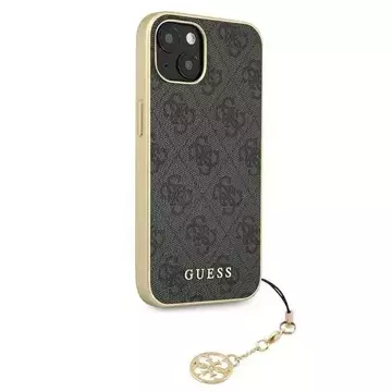 Etui Guess GUHCP13MGF4GGR do Apple iPhone 13 6,1" szary/grey hardcase 4G Charms Collection