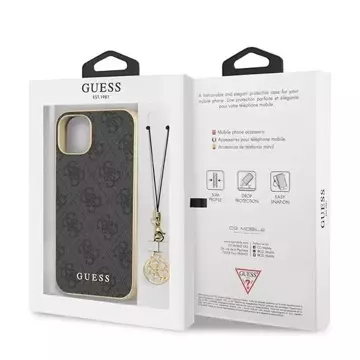 Etui Guess GUHCP13MGF4GGR do Apple iPhone 13 6,1" szary/grey hardcase 4G Charms Collection