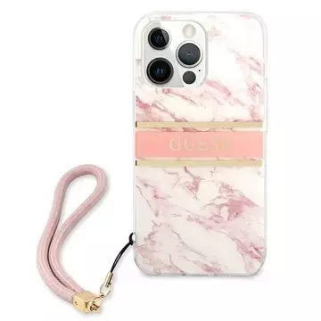 Etui Guess GUHCP13XKMABPI do iPhone 13 Pro Max 6,7" hardcase Marble Strap Collection