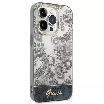 Etui Guess GUHCP14LHGPLHG do Apple iPhone 14 Pro 6,1" szary/grey hardcase Porcelain Collection