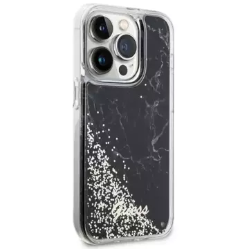 Etui Guess GUHCP14LLCSGSGK do iPhone 14 Pro 6.1" hardcase Liquid Glitter Marble