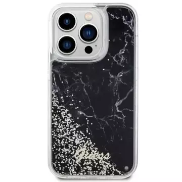 Etui Guess GUHCP14LLCSGSGK do iPhone 14 Pro 6.1" hardcase Liquid Glitter Marble