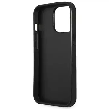 Etui Guess GUHCP14LPSATLK do Apple iPhone 14 Pro 6,1" czarny/black hardcase SaffianoTriangle Logo