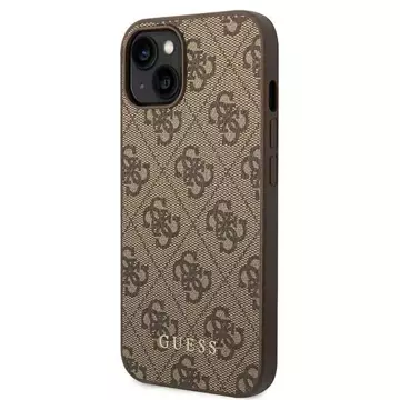 Etui Guess GUHCP14MG4GFBR do Apple iPhone 14 Plus 6,7" brązowy/brown hard case 4G Metal Gold Logo