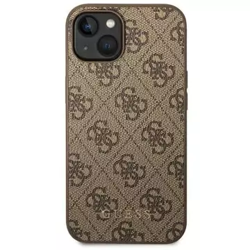 Etui Guess GUHCP14MG4GFBR do Apple iPhone 14 Plus 6,7" brązowy/brown hard case 4G Metal Gold Logo