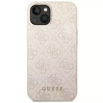 Etui Guess GUHCP14MG4GFPI do Apple iPhone 14 Plus 6,7" różowy/pink hard case 4G Metal Gold Logo