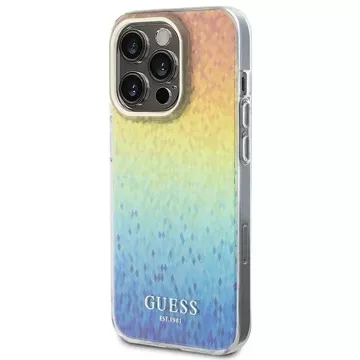 Etui Guess GUHCP15LHDECMI do iPhone 15 Pro 6.1" wielokolorowy hardcase IML Faceted Mirror Disco Iridescent