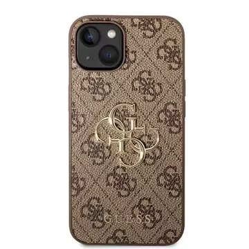 Etui Guess GUHCP15M4GMGBR do iPhone 15 Plus 6.7" hardcase 4G Big Metal Logo brązowy/brown