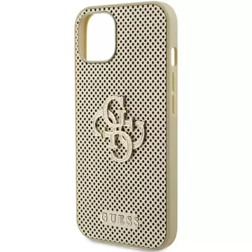 Etui Guess GUHCP15SPSP4LGD do iPhone 15 6.1" złoty/gold hardcase Perforated 4G Glitter