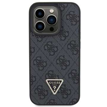 Etui Guess GUHCP15XP4TDPK do iPhone 15 Pro Max 6.7" czarny/black hardcase Leather 4G Diamond Triangle