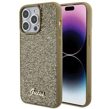 Etui Guess GUHCP15XPMSDGSD do iPhone 15 Pro Max 6.7" złoty/gold hardcase Disco Metal Script