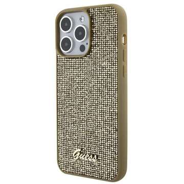 Etui Guess GUHCP15XPMSDGSD do iPhone 15 Pro Max 6.7" złoty/gold hardcase Disco Metal Script