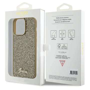 Etui Guess GUHCP15XPMSDGSD do iPhone 15 Pro Max 6.7" złoty/gold hardcase Disco Metal Script