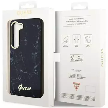 Etui Guess GUHCS23MPCUMAK do Samsung Galaxy S23+ Plus S916 czarny/black hardcase Marble