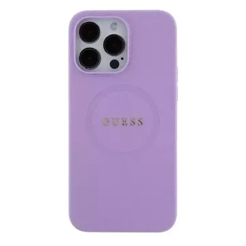 Etui Guess GUHMP15XPSAHMCU do iPhone 15 Pro Max 6.7" fioletowy/purple hardcase Saffiano MagSafe