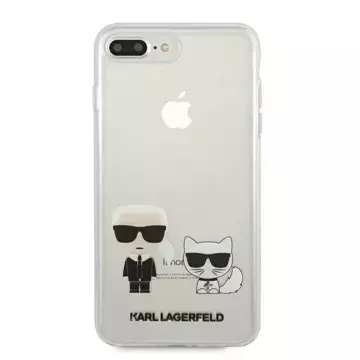 Etui Karl Lagerfeld KLHCI8LCKTR do iPhone 7/8 Plus hardcase Transparent Karl & Choupette