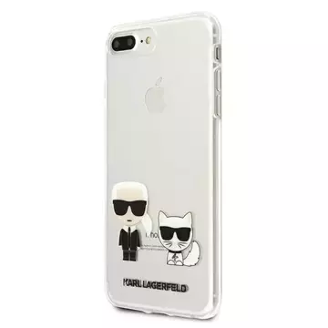 Etui Karl Lagerfeld KLHCI8LCKTR do iPhone 7/8 Plus hardcase Transparent Karl & Choupette